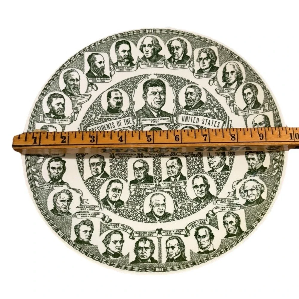 OUR NATIONS' PRESIDENT'S PLATE JOHN F‎ KENNEDY Kettlesprings Kilns COLLECTIBLE